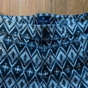 American Eagle Midi Aztec "stretch" shorts
